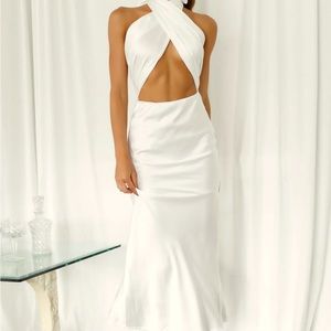 Hello Molly Nobody’s Love White Maxi Dress